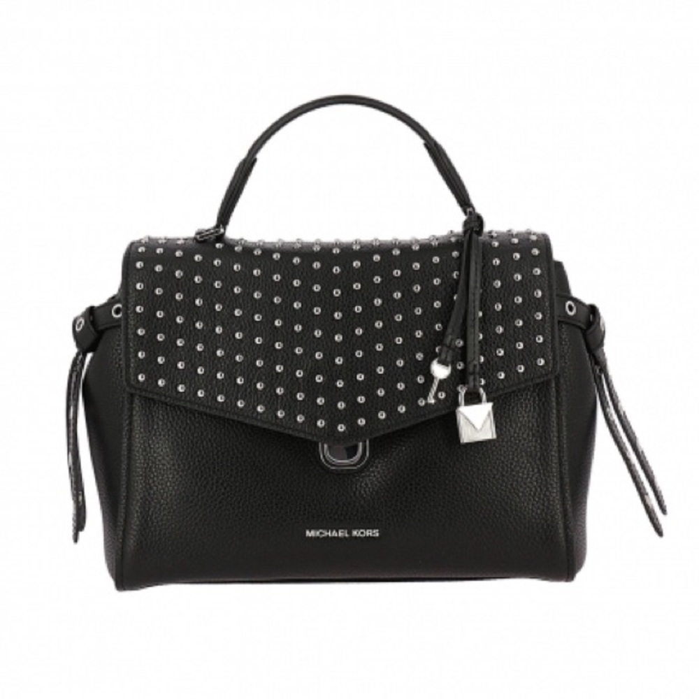 Michael Kors Handbag + MK Pom Pom Keychain